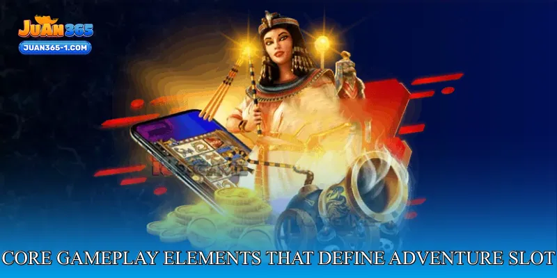 Core gameplay elements that define adventure slot experiences