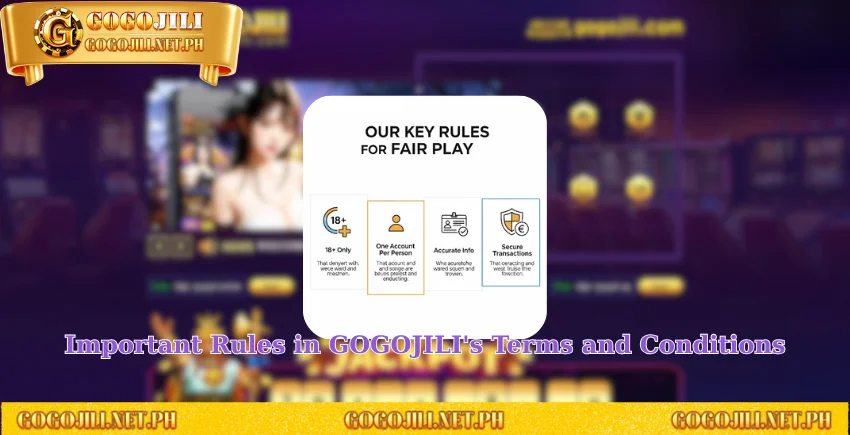 Important Rules in GOGOJILI's Terms and Conditions